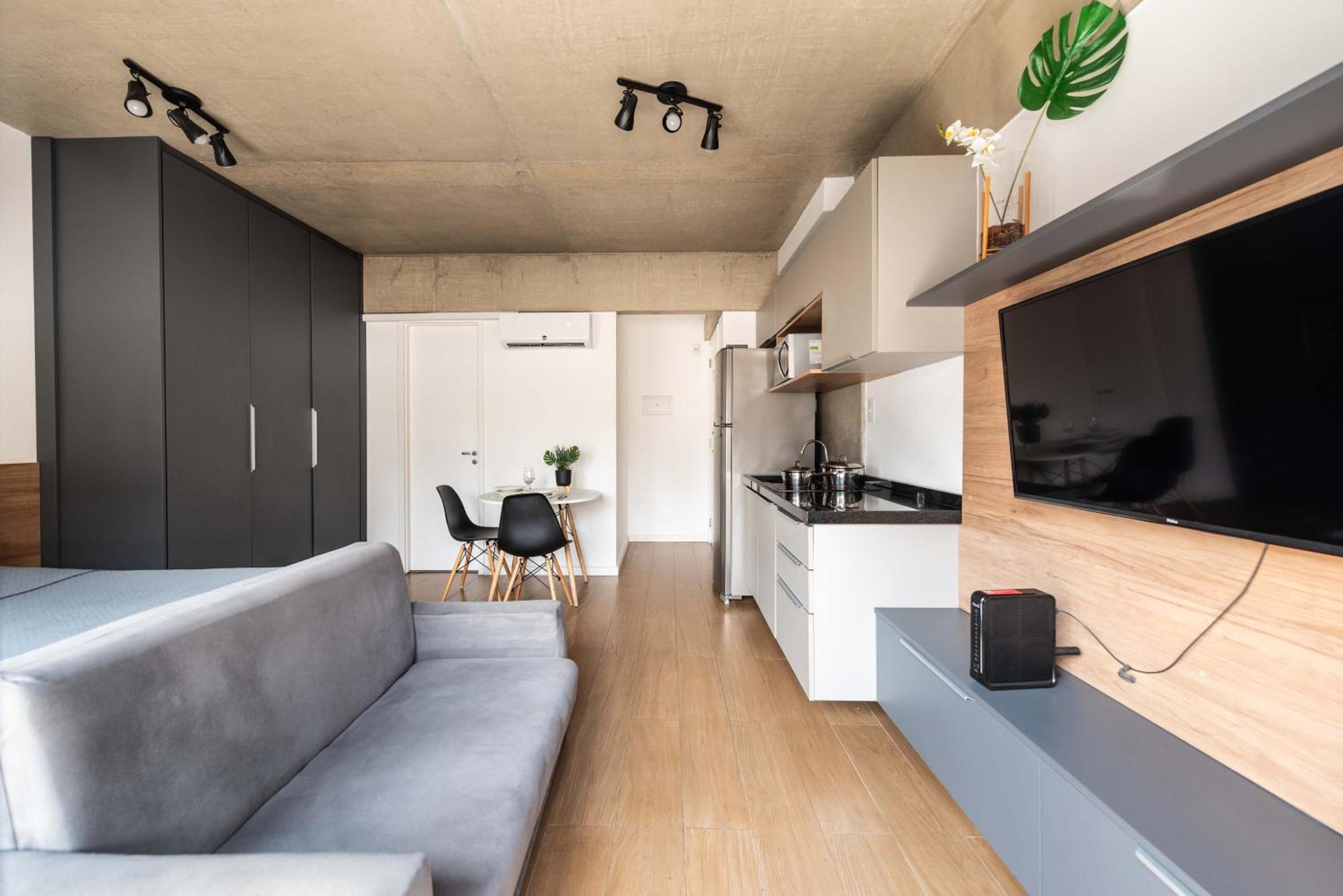 47 New Studio Next Paulista Av, Fast Wifi And Balcony Sao Paulo Bagian luar foto