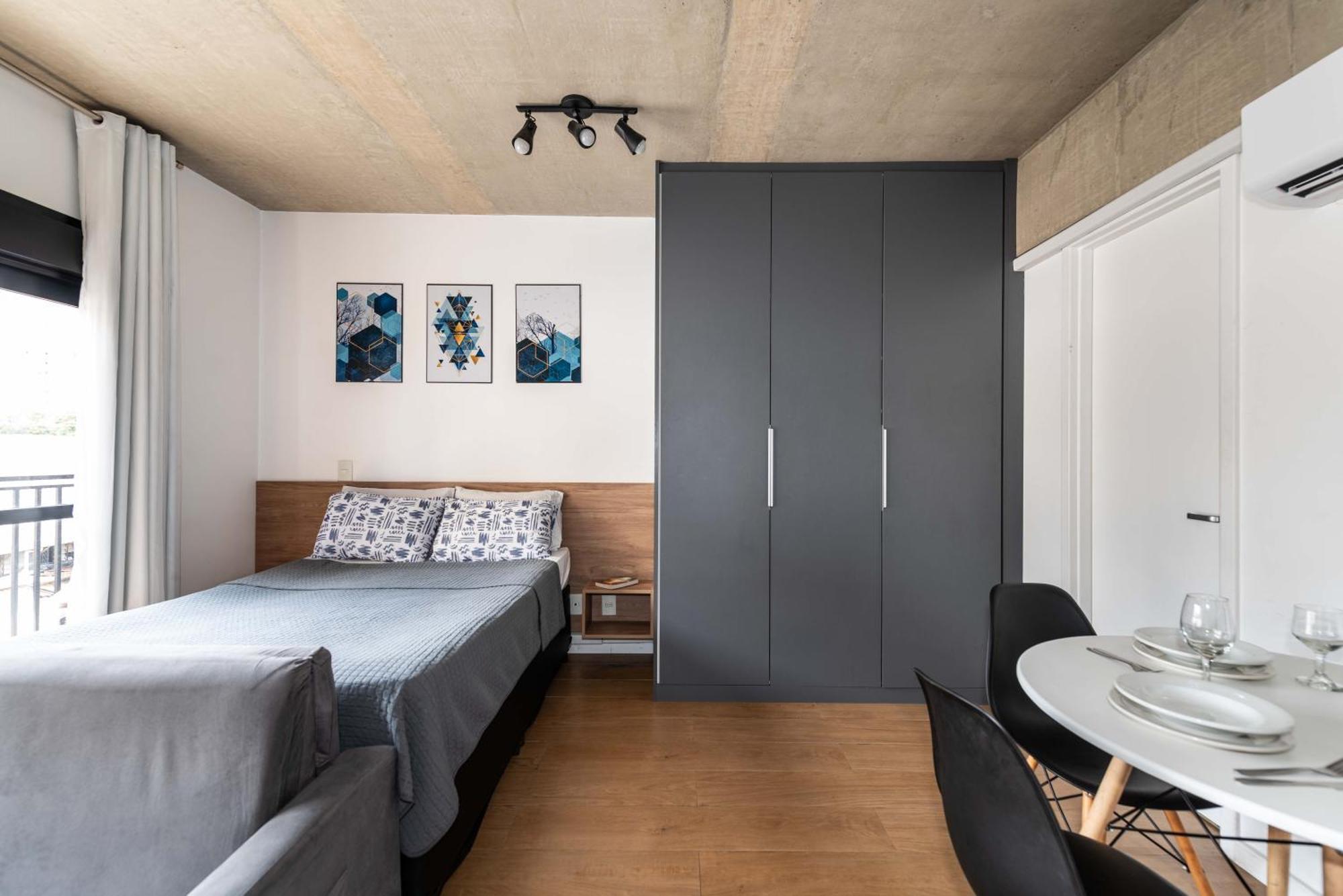 47 New Studio Next Paulista Av, Fast Wifi And Balcony Sao Paulo Bagian luar foto